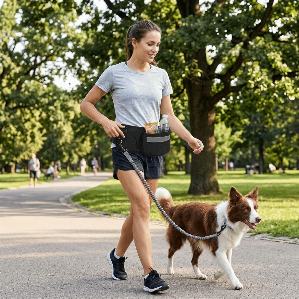 Adjustable Waist Straps Dog Training Pouch Outdoor Walking Waist Pack Cycling Outdoor Trips