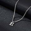 Simple A-Z Letter Necklace for Men Waterproof Stainless Steel 26 Letters Pendant Necklace Men’s Minimal Initial Necklace