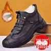 Men's Winter Cotton Martin Boots - Warm, Wear-Resistant, Versatile, Thick-Soled Velvet Snow Boots for Sports and Leisure