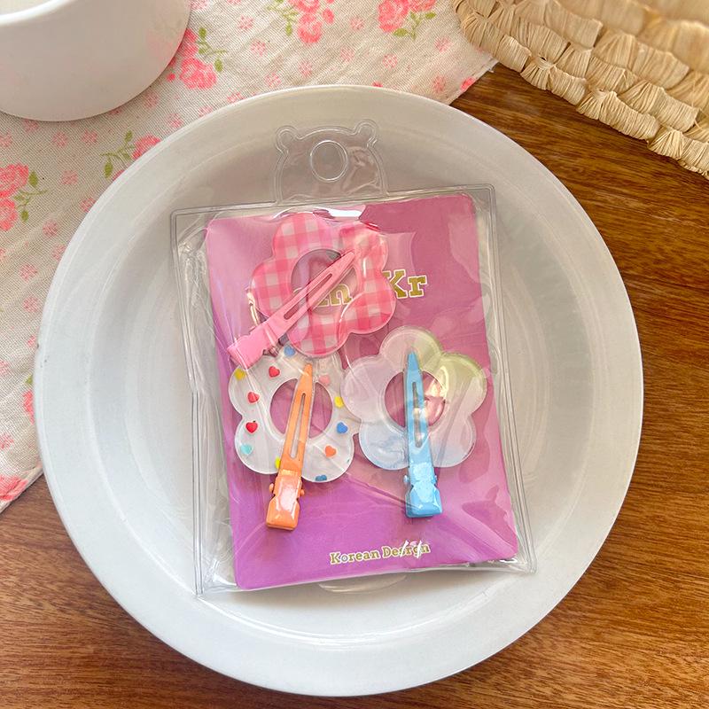 Versatile Floral Polka Dot Hair Clip for Fine Hair