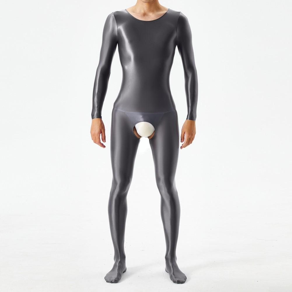 Bodystocking Me Jumpsuit Breathable Crotchless Glossy