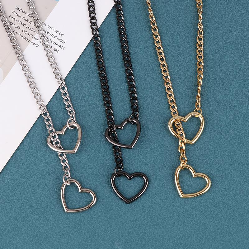 Slip Chain Necklace Rock Stainless Steel Cuban Long Necklace Jewelry Lariat Necklace