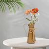 Iron Jug Vase Decorative Flower Retro Photo Prop Rustic Metal Planter Pot for Garden