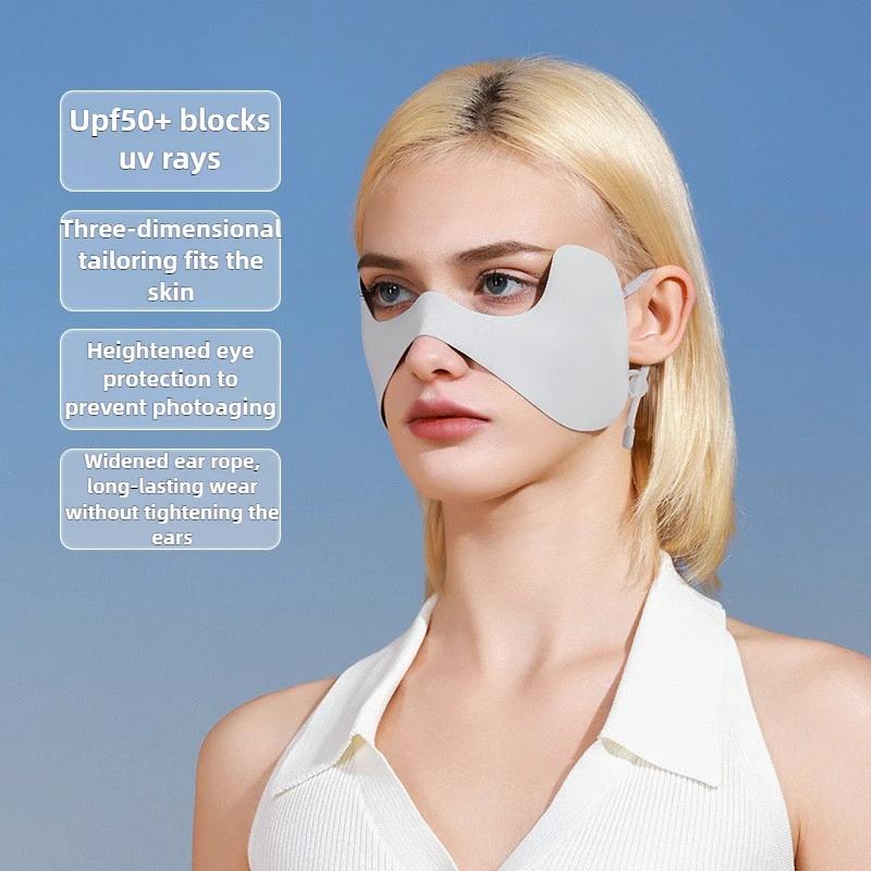 Eisige Seide Golf Gesichtsmaske UV-Schutz Schmetterling Sturmhaube Augenabdeckung Kühlend Atmungsaktiv Nahtlos für Damen Herren Outdoor
