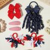 Fashion Bow Design Girls Hair Accessories Tassel Elastic Decorative Hair Clips BB Clip Sets for Holiday Decoration