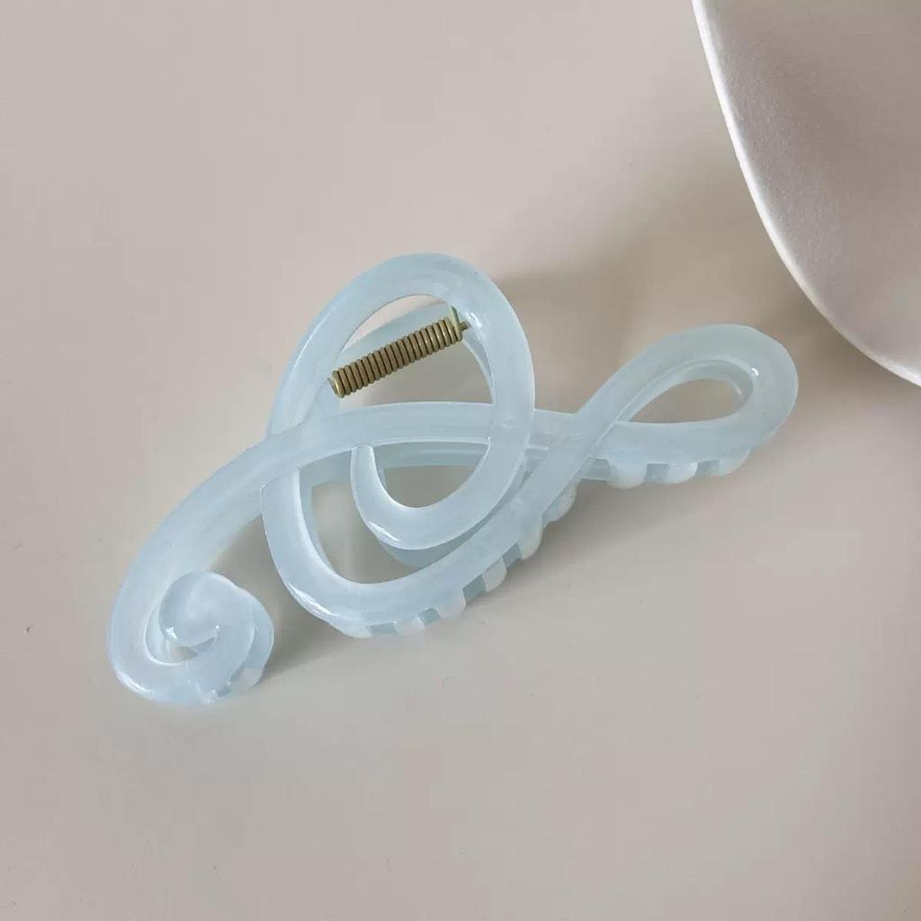 Elegant Music Note Matte Hair Clip for Women