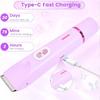 2 In 1 Electric Razors for Women Double Head Shaver for Pubic Hair Trimmer IPX7 Waterproof Wet&Dry Use Bikini Shaver for Body