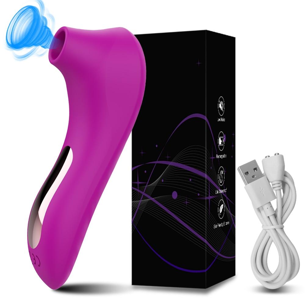 Klitsuger Vaginal sugende Vibrator Kvinnelig Klitstimulator Brystvorte Voksen Sexleketøy 18 Kvinnelige onanere Produkter