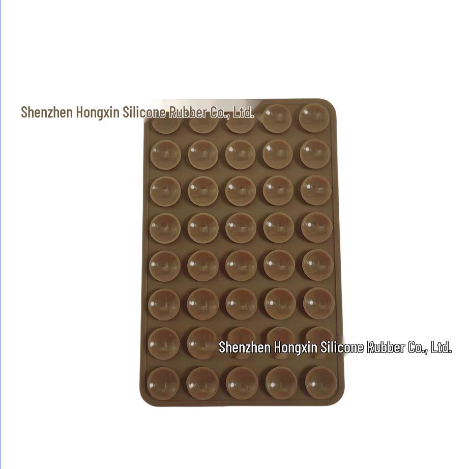 Silicone Suction Cup Holder for Mobile Phones - Square, Single-Sided, Set of 24