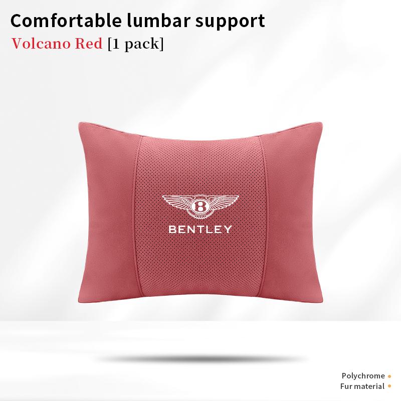 For Bentley Continental GT MULLINER Bentayga Flying Hurtling Spurlogo Car Headrest Neck Support Lumbar Cushion Soft Neck Pillow MY5