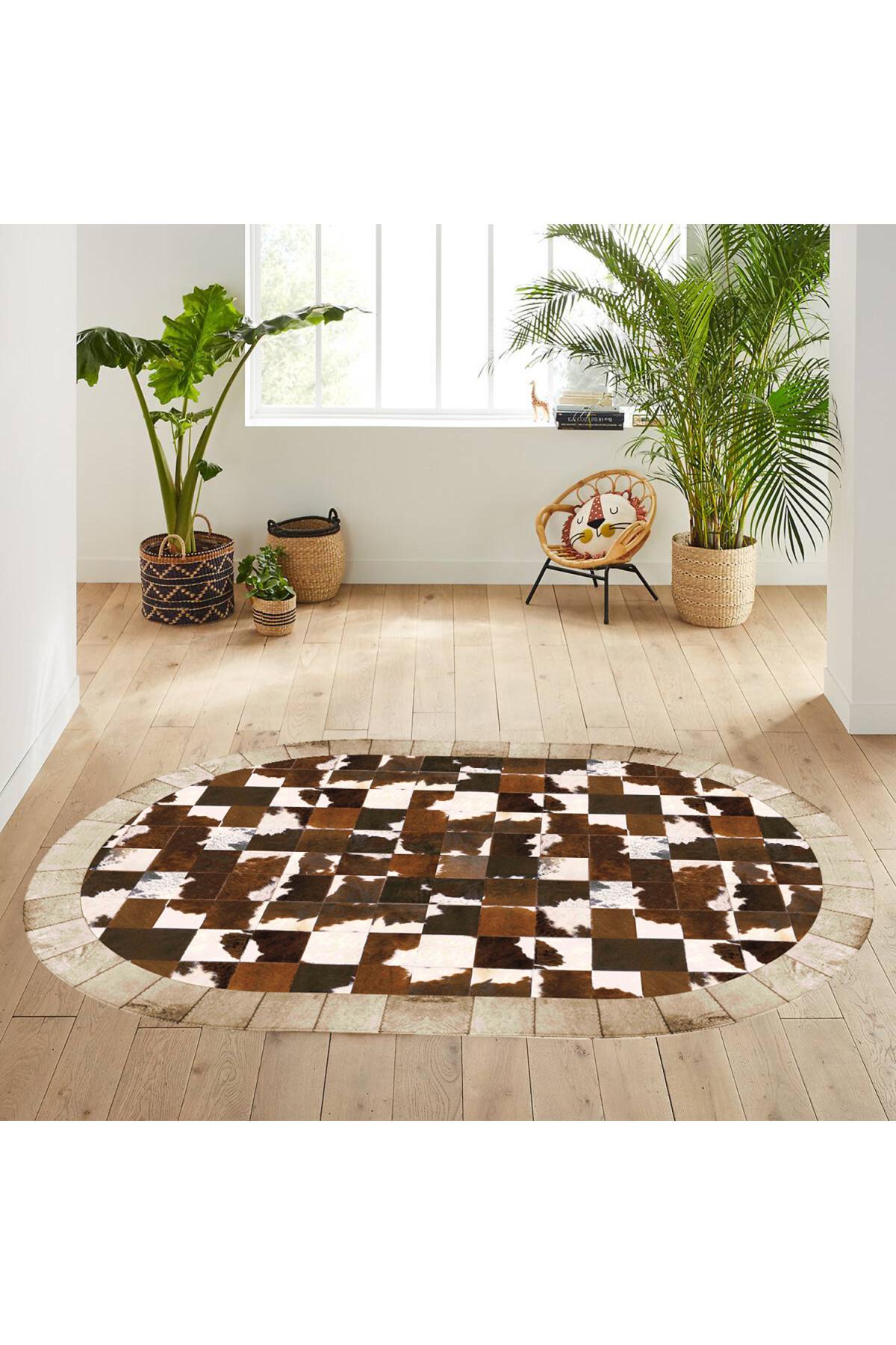 

Моющийся ковер с принтом Rovigo Home RGHM7077 80X150 коричневый