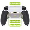 Controller not eXtremeRate RISE V3 Metal Back Paddle Remap Kit for PS5 Controllers and Includes Upgrade Board with White Redesigned Back Case and