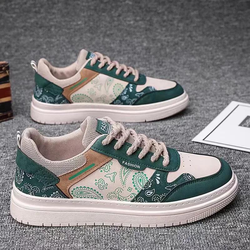 Men's Shoes 2025 New Spring and Autumn Season Breathable Versatile Casual Trendy Shoes Men's Work Lightweight Sports Board Shoes