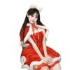 Sex Underwear Sexy Christmas Clothing Rabbit Ears Shawl Dress Red Nightdress Performance Set
