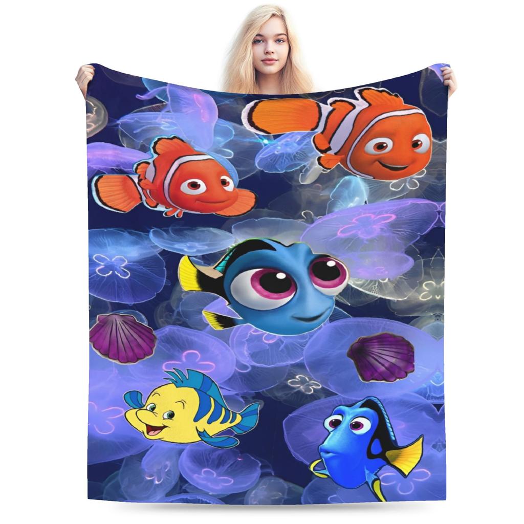 Фланелевое одеяло Finding Nemos Dorys Bruce Squirt Crush  Забавные пледы для дома 200x150 см Покрывало