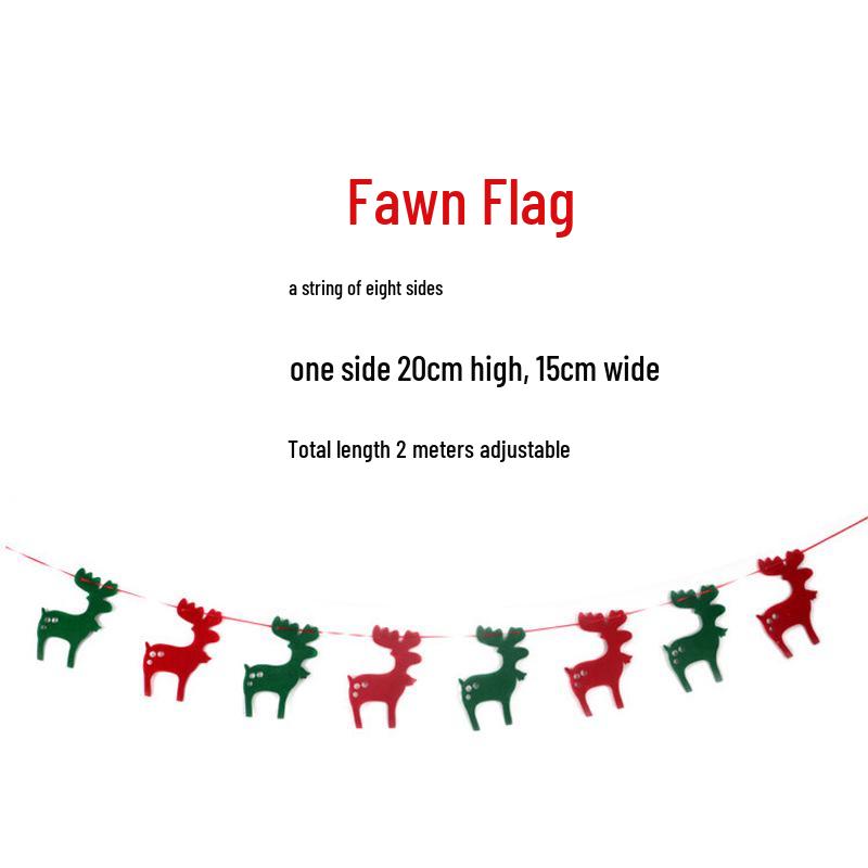 Non-Woven Christmas Decorations Bunting for Shopping Malls and Stores