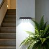 Solar Outdoor Light 2pc Solar Panel Rechargeable Waterproof LED Garden Wall Light for Pathway Fence Yard Decoration