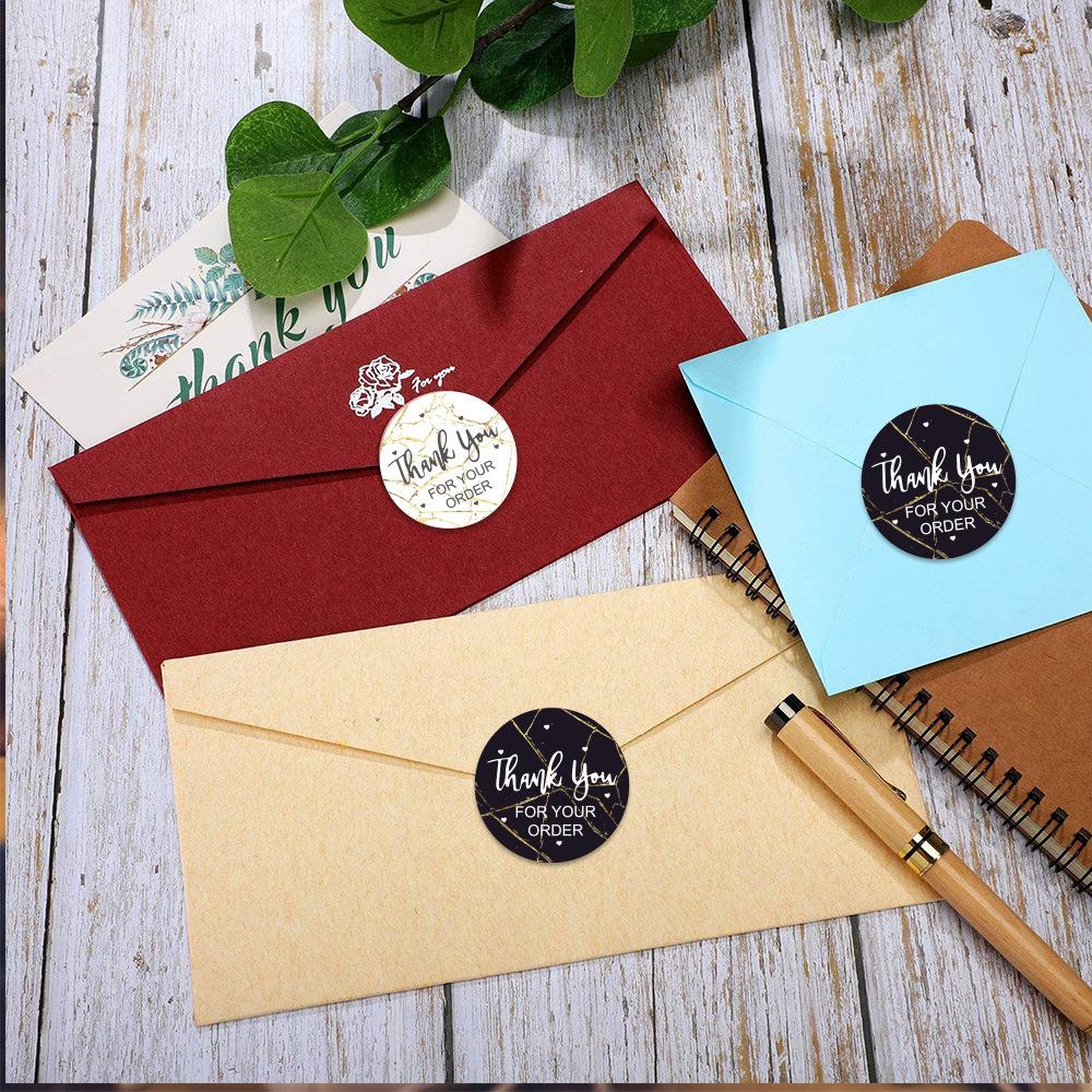 100-500Pcs Top-Grade Thank High-Standard You Premium-Quality For High-Standard Your High-Standard Order High-Standard Stickers Premium-Quality With