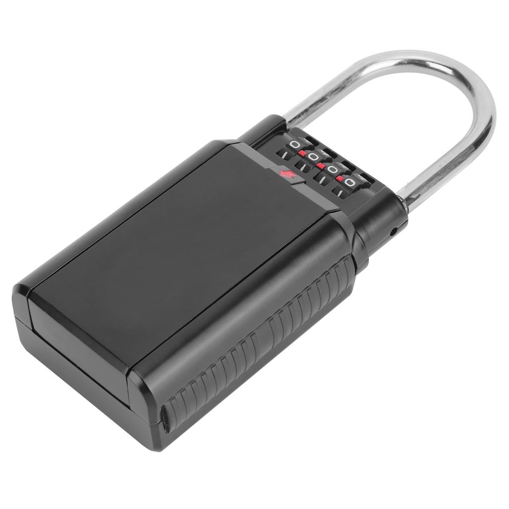 Wasserdichter, hängender Schlüsseltresor aus Zinklegierung für den Außenbereich, geeignet für Zuhause und Fabriken, Schwarz