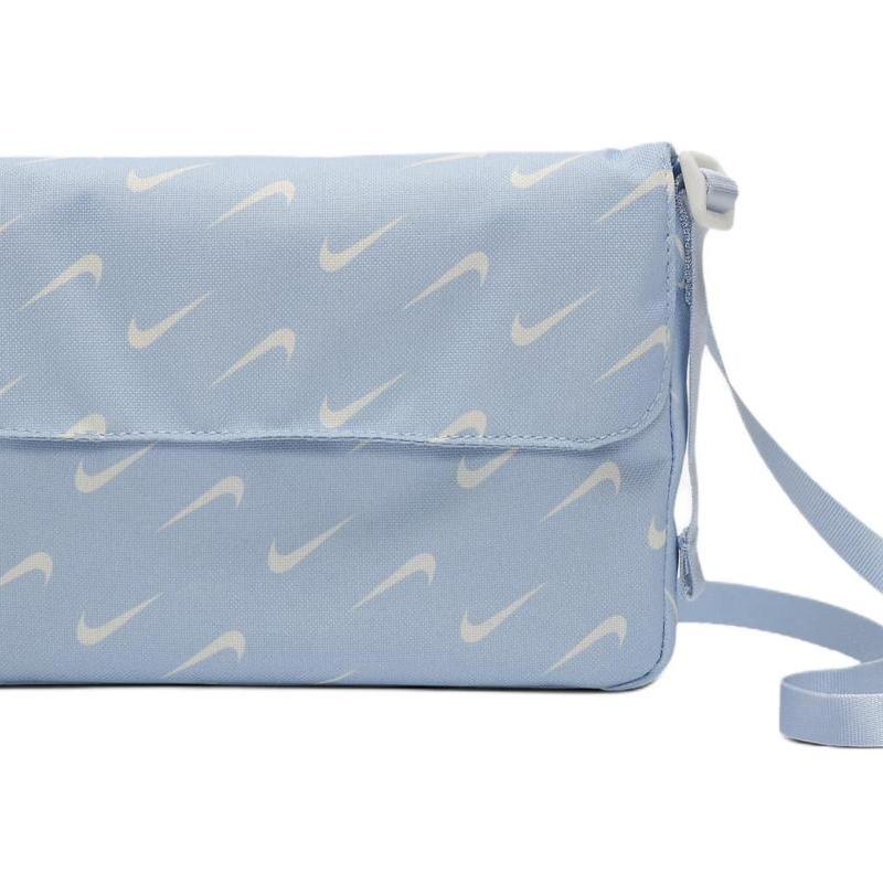 Nike Polyester Sports Bag Shoulder Bag Crossbody Bag Women's Light Blue Casual FN0938-440
