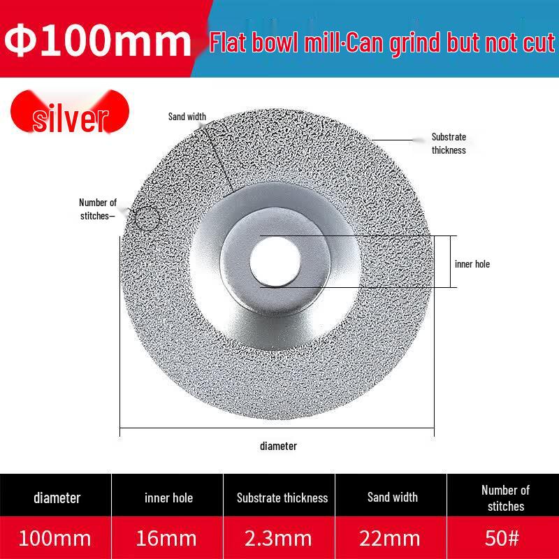 Diamond Brazed Bowl Grinding Disc