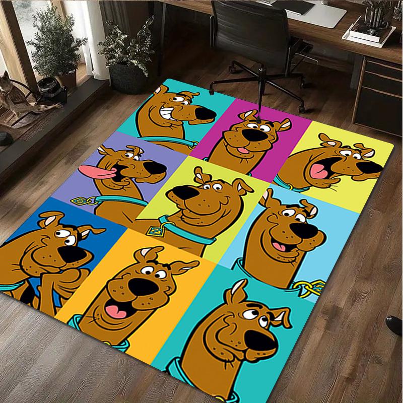 1Pc Scooby Print Rug - Home Decoration Carpet For Living Room Bedroom Flooring Computer Chair Area Rug