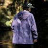 Spring and autumn new men's Korean style solid color hooded car logo long-sleeved jacket trendy couple Internet celebrity same style stylish jacket