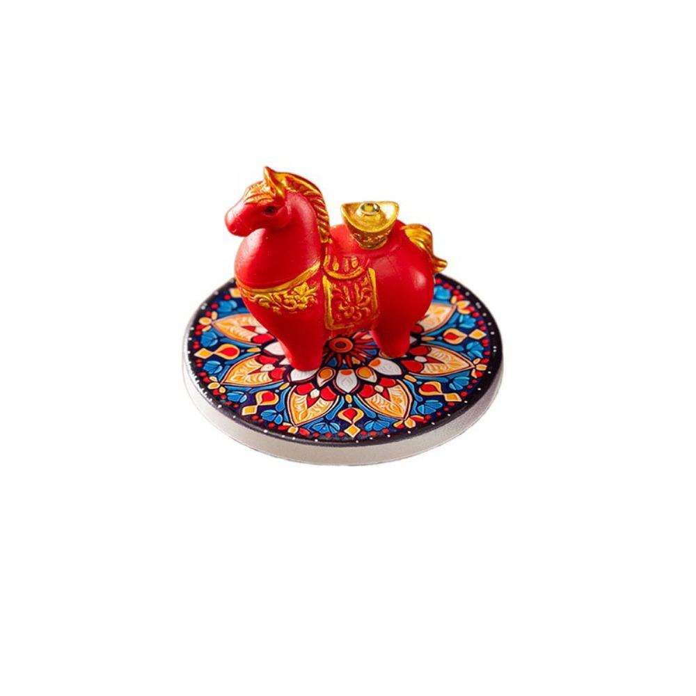 Resin Zodiac Pony Incense Burner Pony Shape Cense Holder Indoor Incense Burner Realistic Crafts