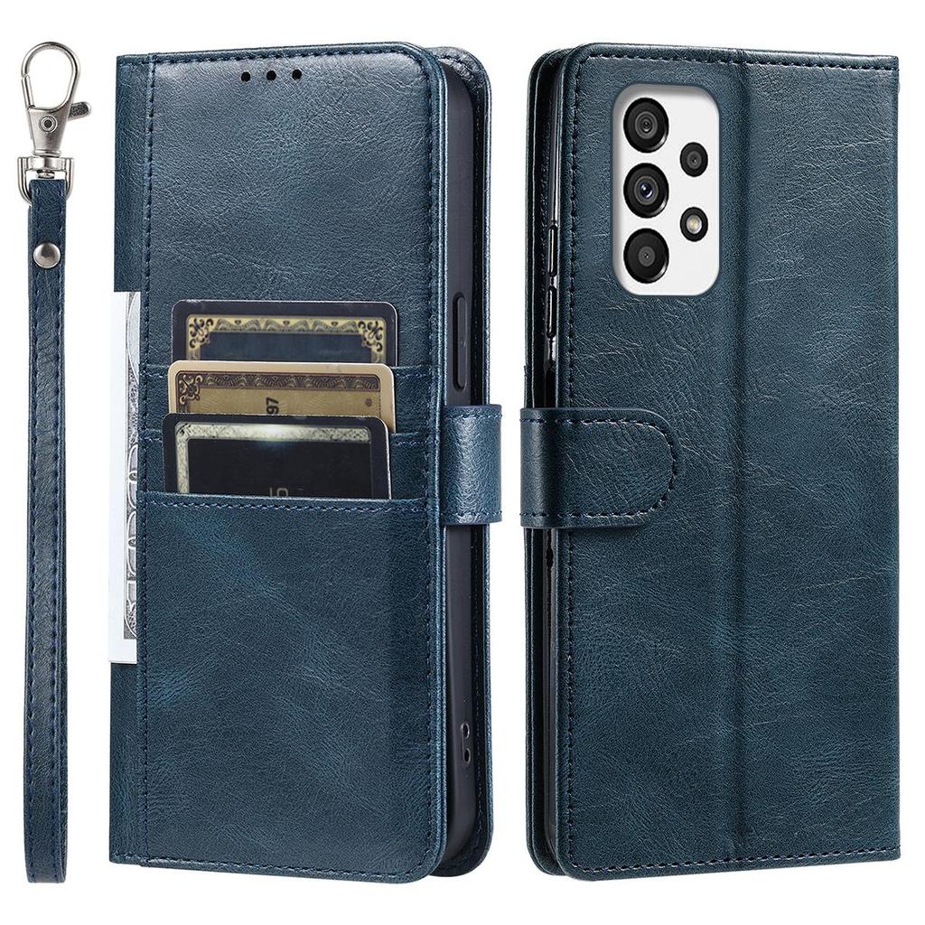 Cover for Samsung Galaxy A73 5G,A53,A52 4G/5G,A52S,A33,A32 4G,A32,A23,A13 Retro PU Leather Flip Wallet Phone Case Multi Card Slots