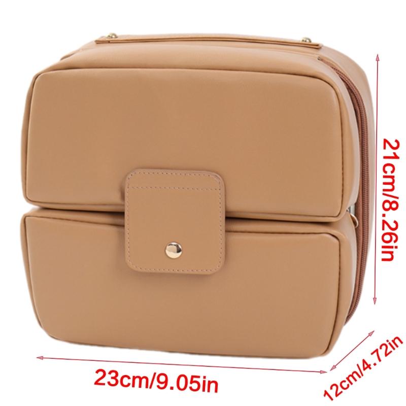 Fashionable Toiletry Cosmetic Storage Bag Practical Travel Makeup Bags Multiple Pockets For Traveler And Commuters