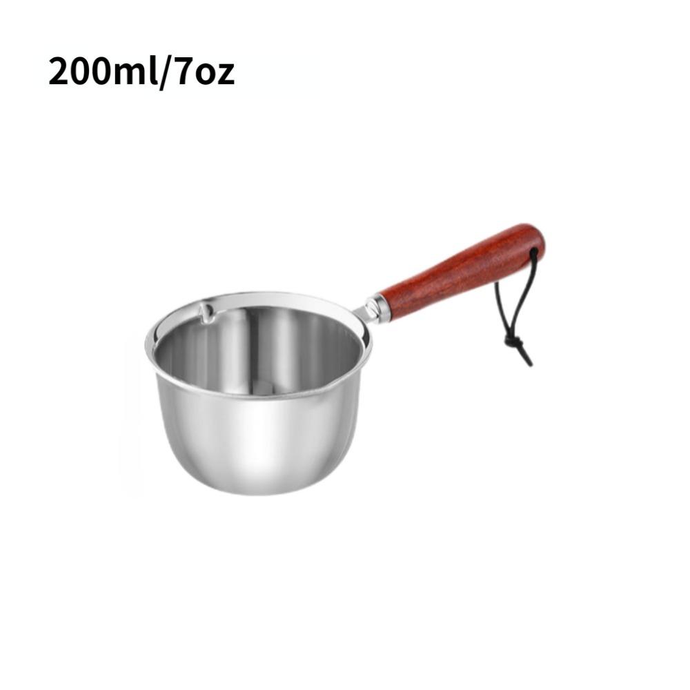 1ks Nerezový Mini Hrnec na Rozpouštění Másla - 120ml /200ml Ideální na Čokoládu, Sýr a Omelety | Vodotěsná Kuchyňská Nezbytnost