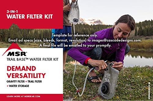 MSR Trail Base Water Filter Kit for Outdoor Camping (Official Japanese Product) 31372