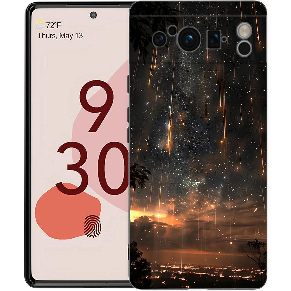 

landscape raining travel nature Art Phone Case For Google Pixel 9 8 7 6 Pro XL 8A 7A 6A TPU Shell Soft Shockproof Black Cover Pixel 7A