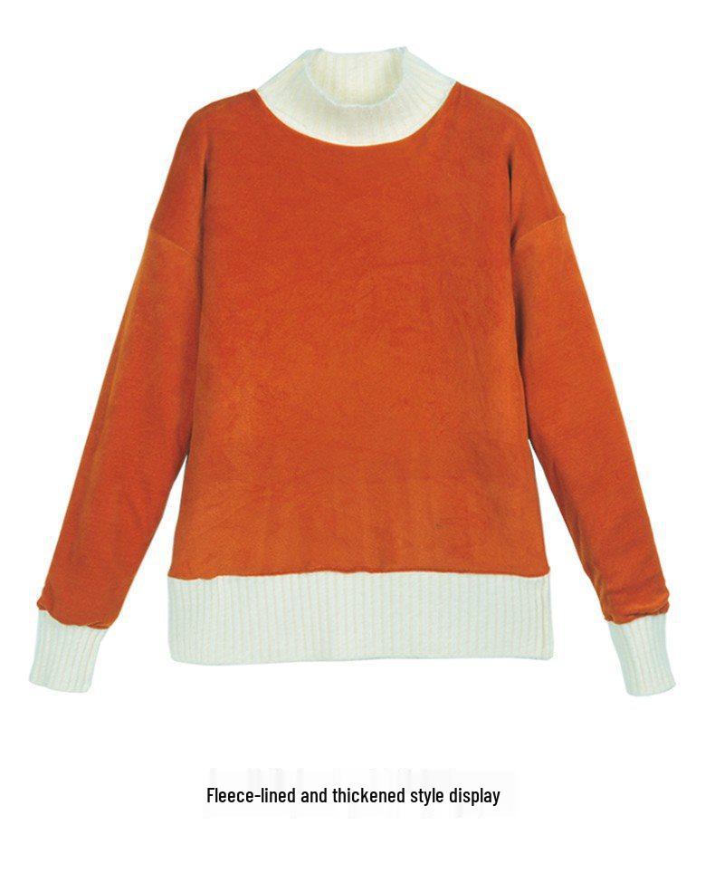 Dámský silný copánkový svetr s vysokým límcem - 2025 Zimní volný pulovr, Všestranný top jako vnitřní vrstva