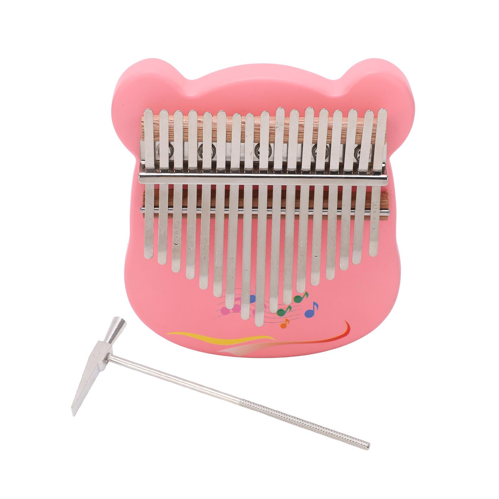17 клавиш Калимба Пианино для большого пальца Мультяшное Портативное Пальчиковое пианино Клен Детям Взрослым Подарок Музыкальный инструмент