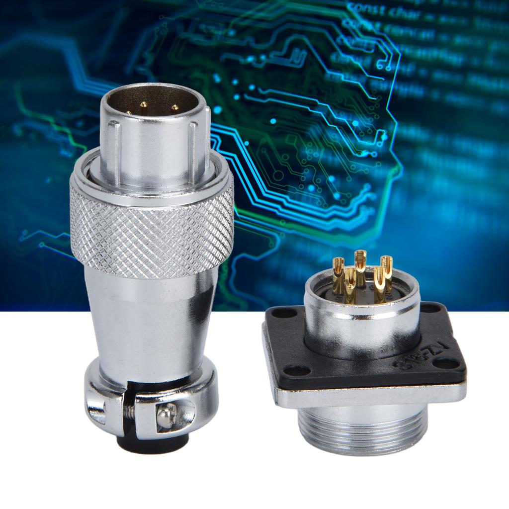 500V WS16 Luftfahrtstecker Buchse Verbinder WS16 Pin Stecker Buchse Wasserdichter Stromverbinder