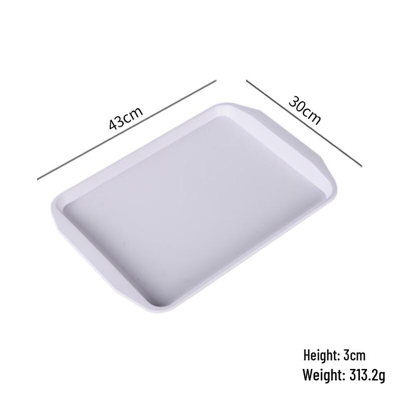 ZISIZ Thickened Stainless Steel Round Restaurant Serving Tray