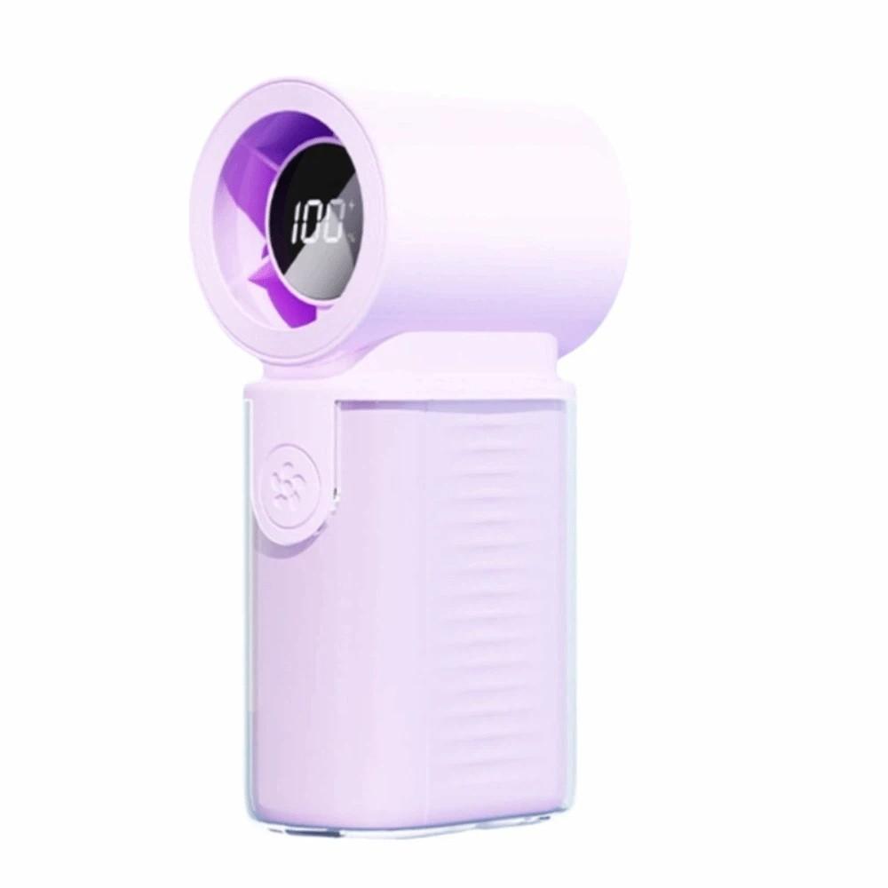 LED Display Mini Handheld Fan 3000mAh Battery High Speed Fan Handheld Turbo Fan  Gift