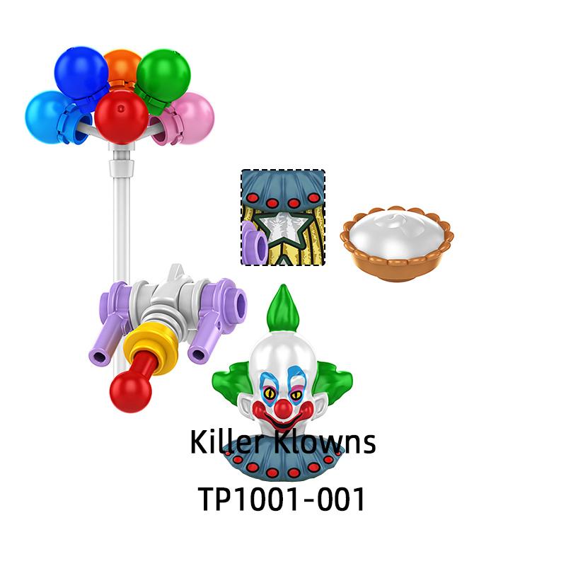 The TP1001 Killer Klowns Action Figures Model Blocks MOC Bricks Set Gifts Toys