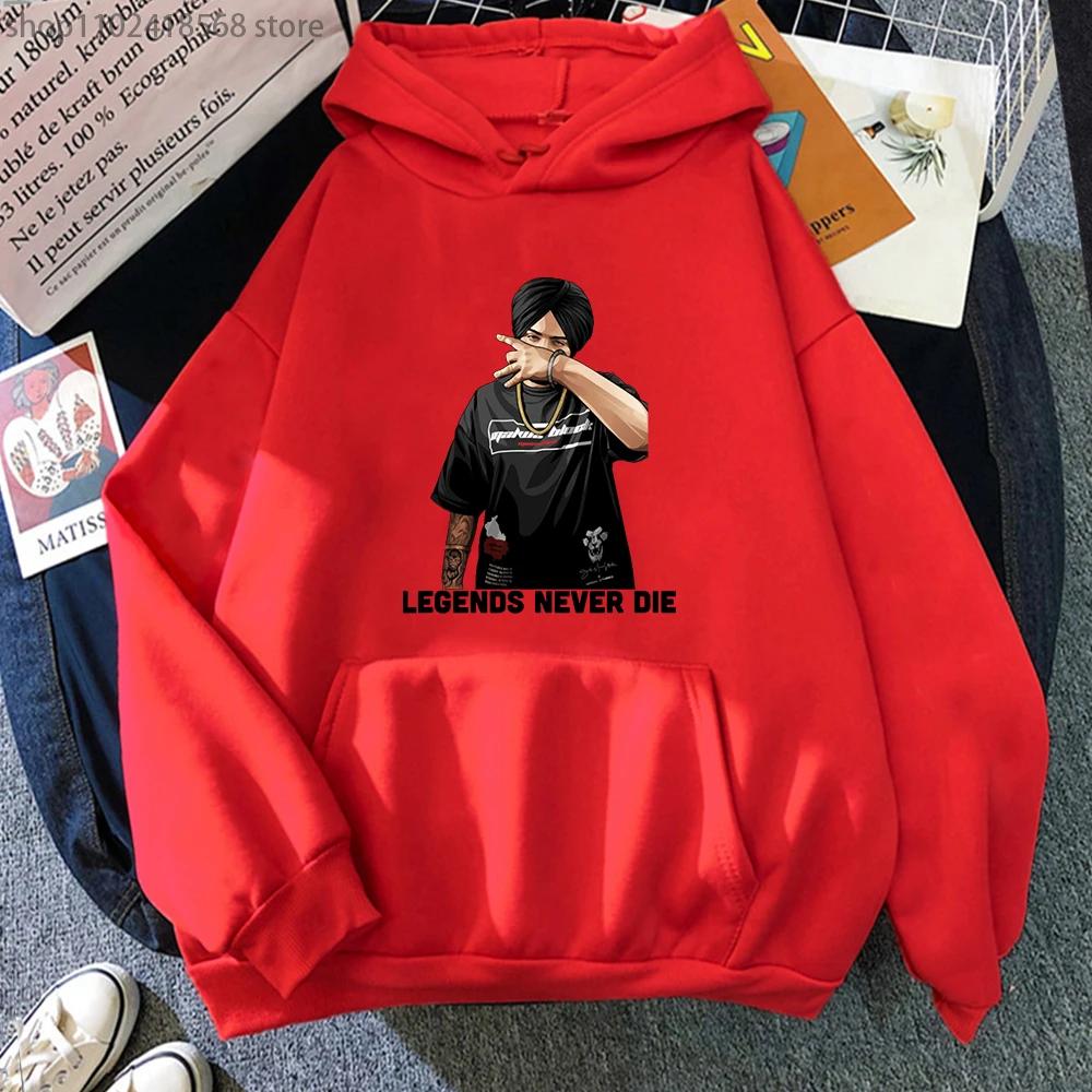 Legendy Nikdy Nezemřou Sidhu Moose Wala Mikiny Indický Rapper Mikina Unisex Harajuku Ležérní Pánské Dámské Y2k Oblečení