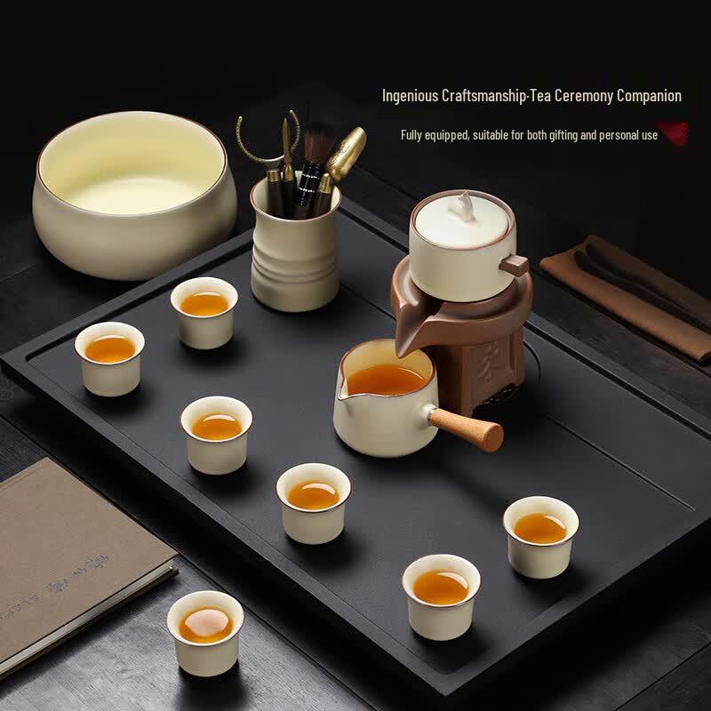 Chaxun Ru Kiln 13-Piece Tea Set