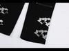 Men's Star Embroidered Casual Jeans - High Street, Loose Fit, Hip Hop Style