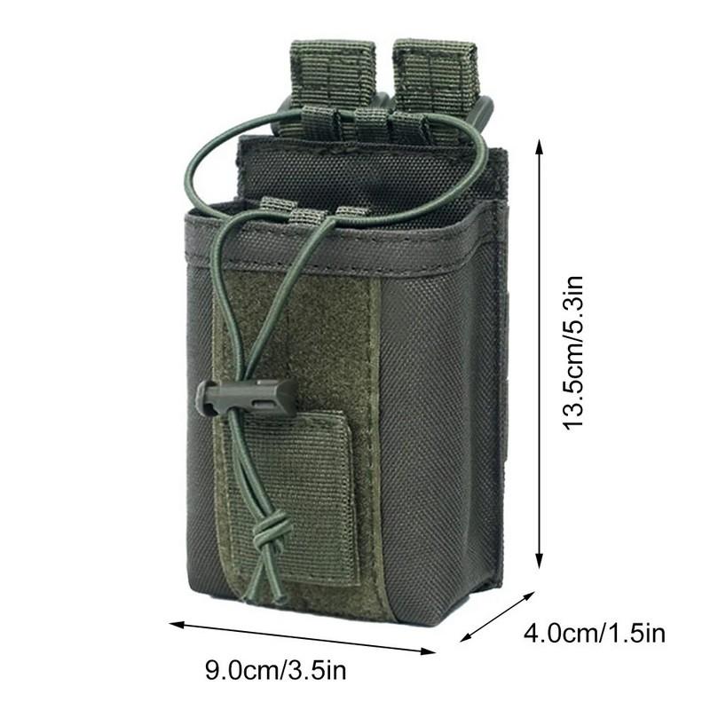 Tactical Radio Holder Molle Radio Pouch Case Heavy Duty Radios Holster Bag for Two Ways Walkie Talkies Baofeng Hunting Equipment