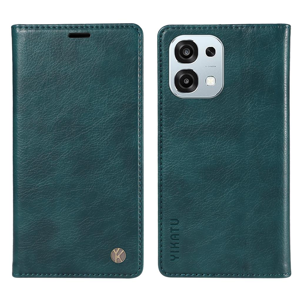 For Oppo A6 Pro 4G/Oppo F31 5G/Oppo A6 Pro 5G Wallet Case YIKATU YK-006 Magnetic Closure Leather Phone Cover Litchi Texture