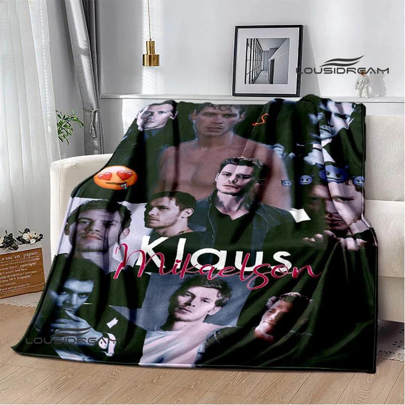 Die Originale Klaus Mikaelson bedruckte Decken Warme Flanelldecken Weiche und bequeme Bettwäsche Geburtstagsgeschenk
