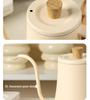 Gooseneck Drip Coffee Pour Over Kettle, 600ML Hanging Ear for Home Brewing