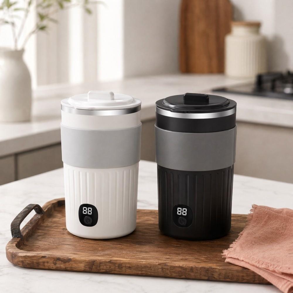 USB-Charging Coffee Mug Rechargeable Electric Stirrer Mug Smart Rotating Blender Cup Coffee