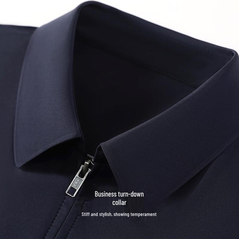 Antonio Men's Classic Lapel Windproof Business Jacket