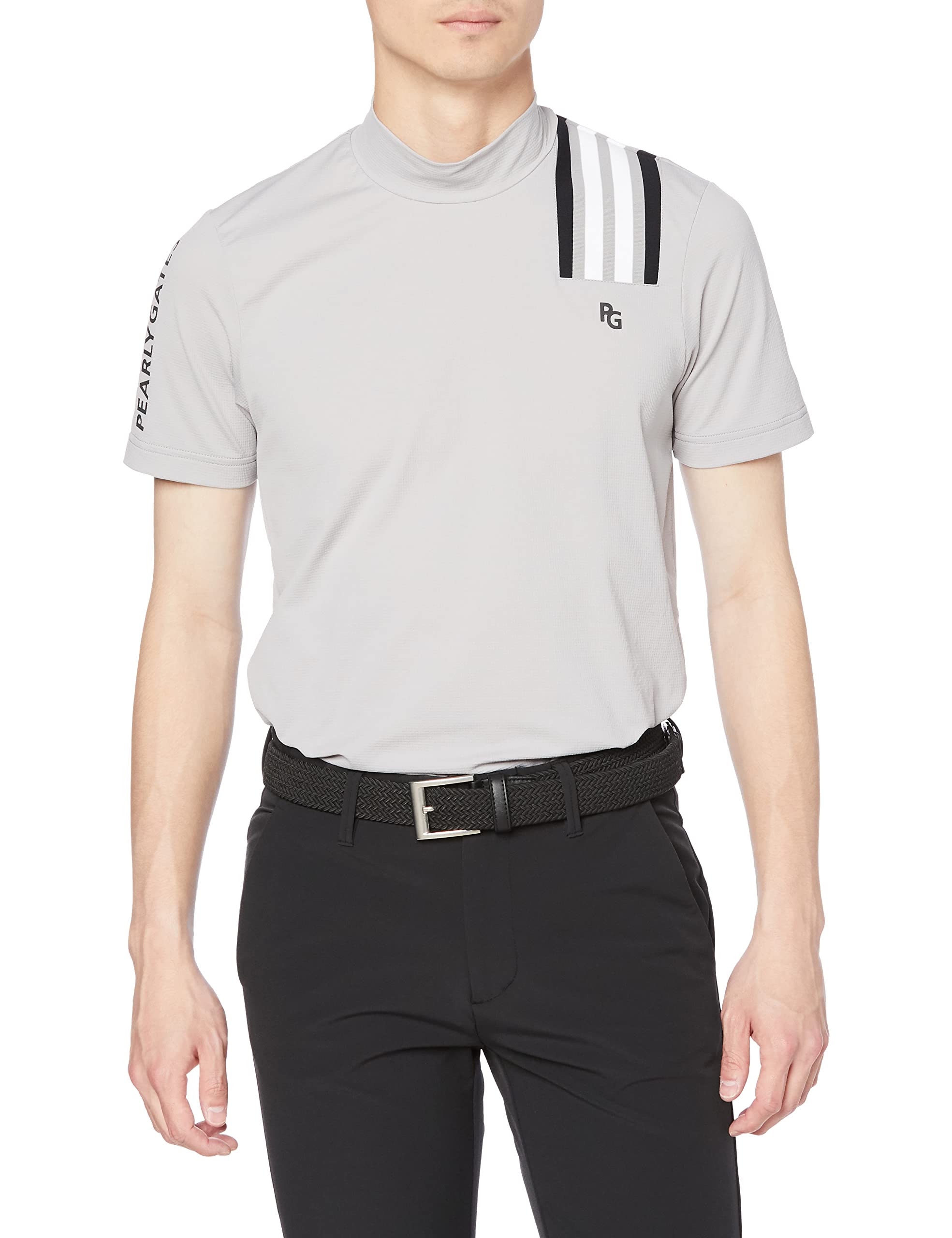 

PEARLY GATES Short Sleeve Stretch Waffle Heather Size 4 Men s Undershirt, Gray, (M), 053-3167421 (Product Code 020)