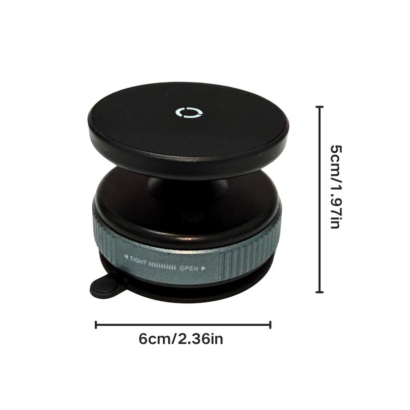 Car Magnetic Phone Holder Vacuum Suction 360° Rotation For Tesla Mirror Wall For iPhone 12~16 Series All Smart Cell Mobile Phone